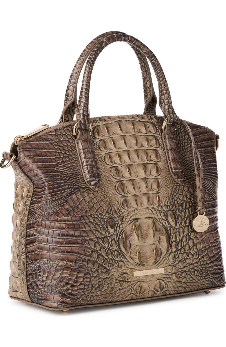 Brahmin Duxbury Croc Embossed Leather Satchel, Alternate, color,
