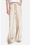 Demie Variegated Stripe Linen & Cotton Wide Leg Pants