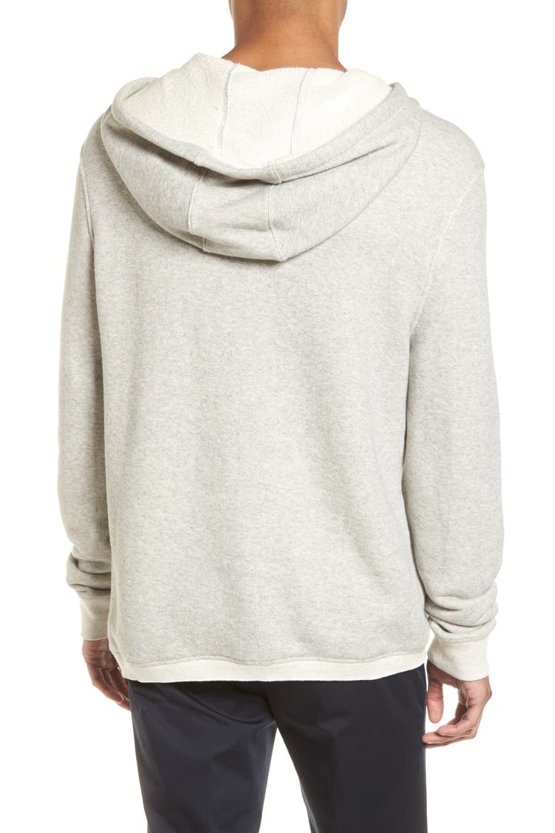 Slub Pullover Hoodie, Alternate, color, LIGHT HEATHER GREY