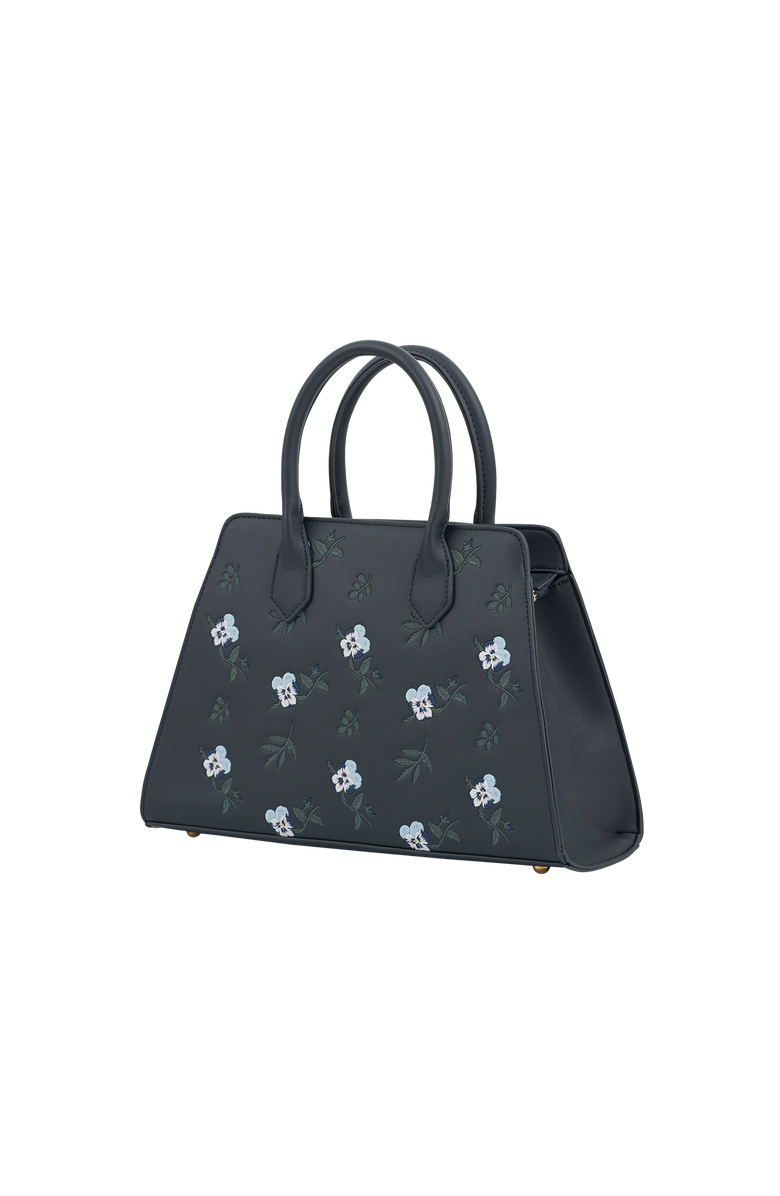 Fable England Navy Disty Medium Structured Tote, Alternate, color, Navy