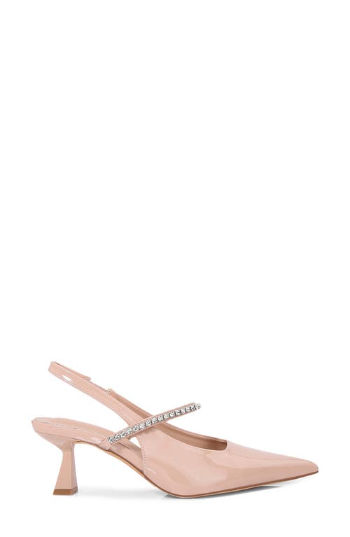 BERNESS BERNESS CAMILLE RHINESTONE POINTED TOE SLINGBACK PUMP
