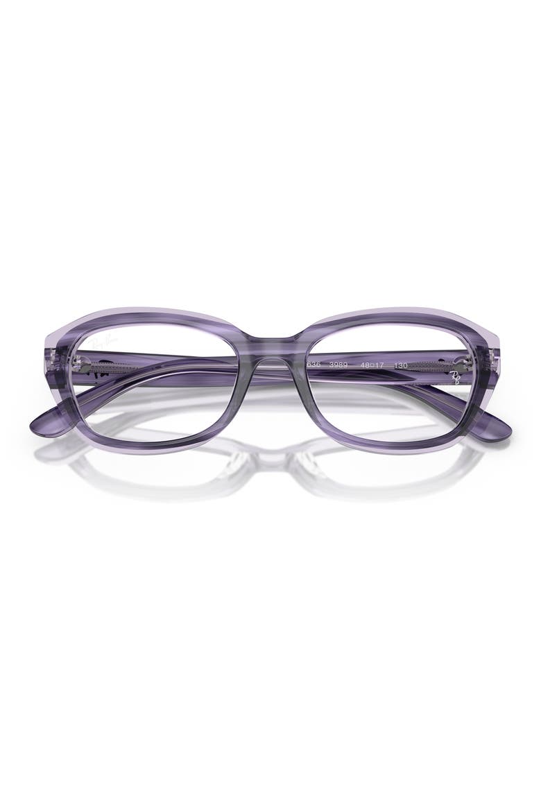 Kids' 48mm Small Irregular Optical Glasses, Alternate, color, VIOLET