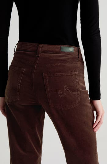 Brinley Mid Rise Straight Leg Corduroy Pants