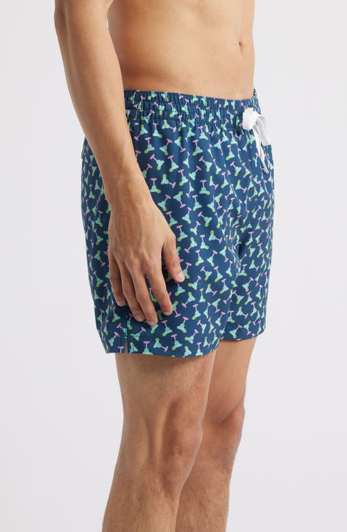 Chubbies The Margarita Mondays 5.5-inch Swim Trunks In Navy