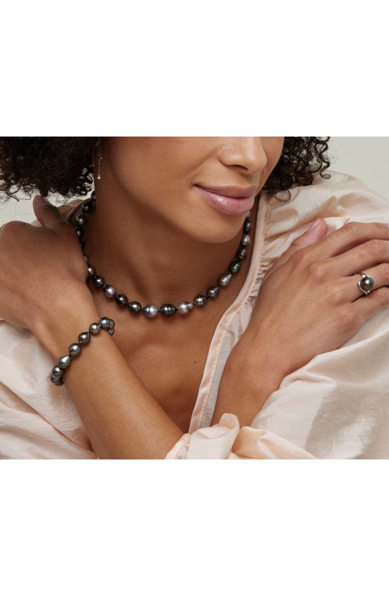 The Pearl Source Tahitian South Sea Bracelet, Alternate, color, Silver - Gabriella Clasp