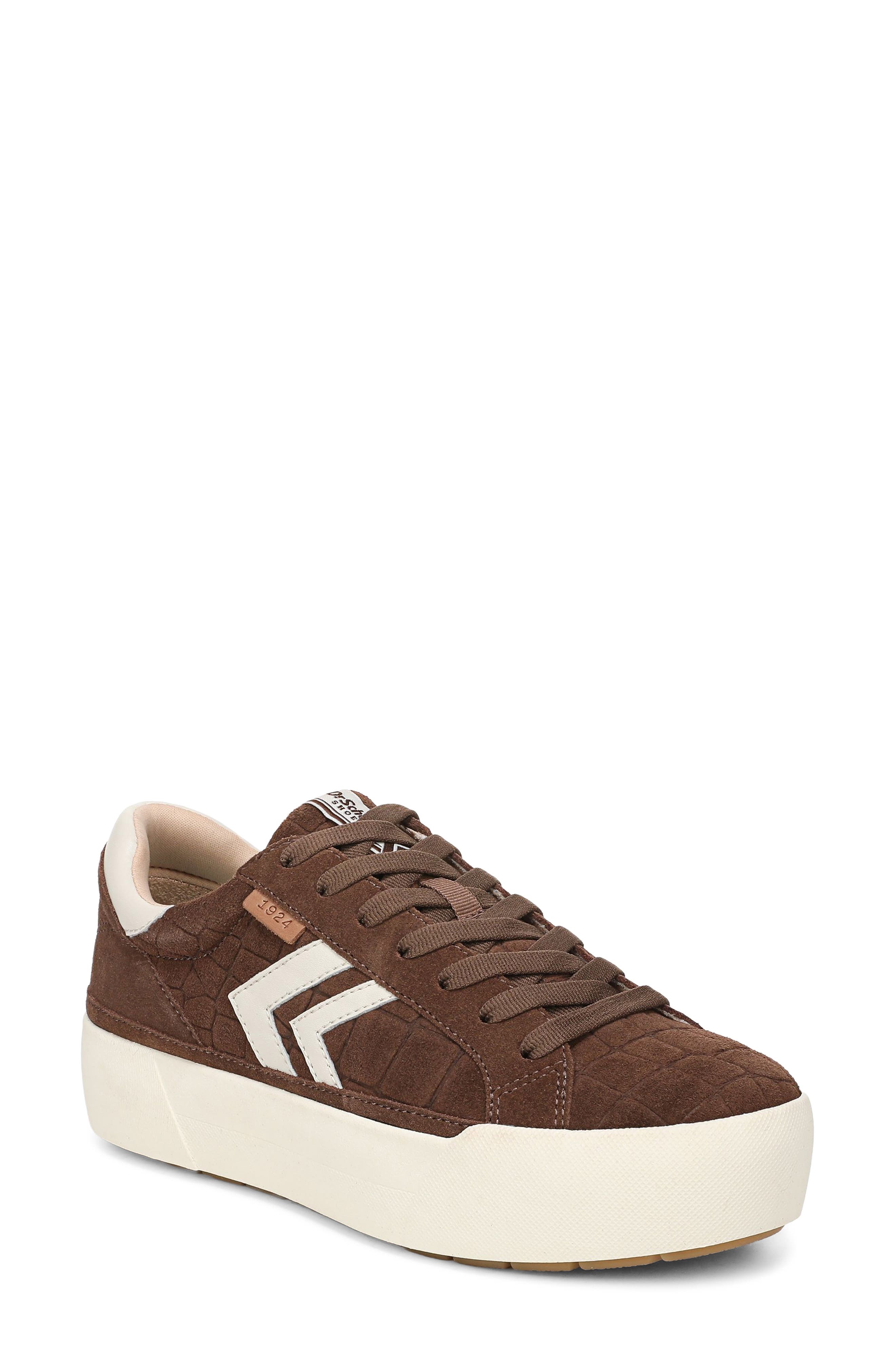 Young and Free Leather Sneaker, Main, color, WALNUT BROWN