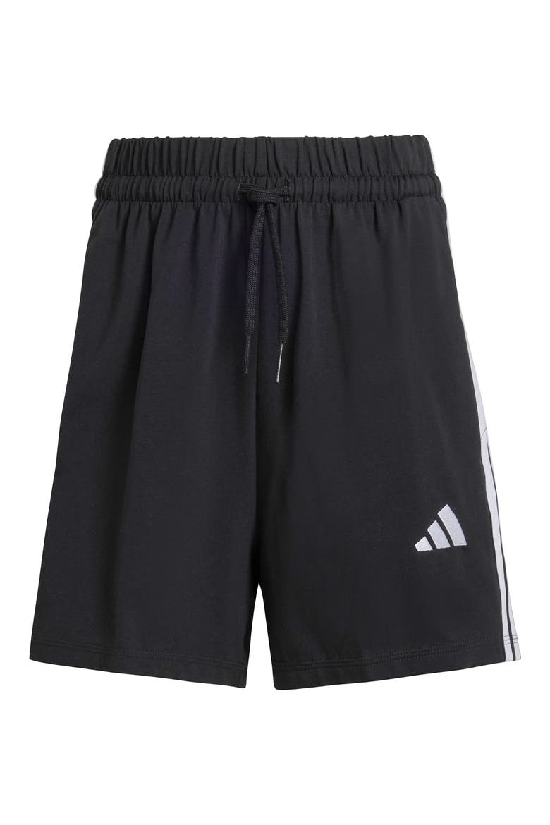 3-Stripes Shorts, Alternate, color, BLACK/ WHITE