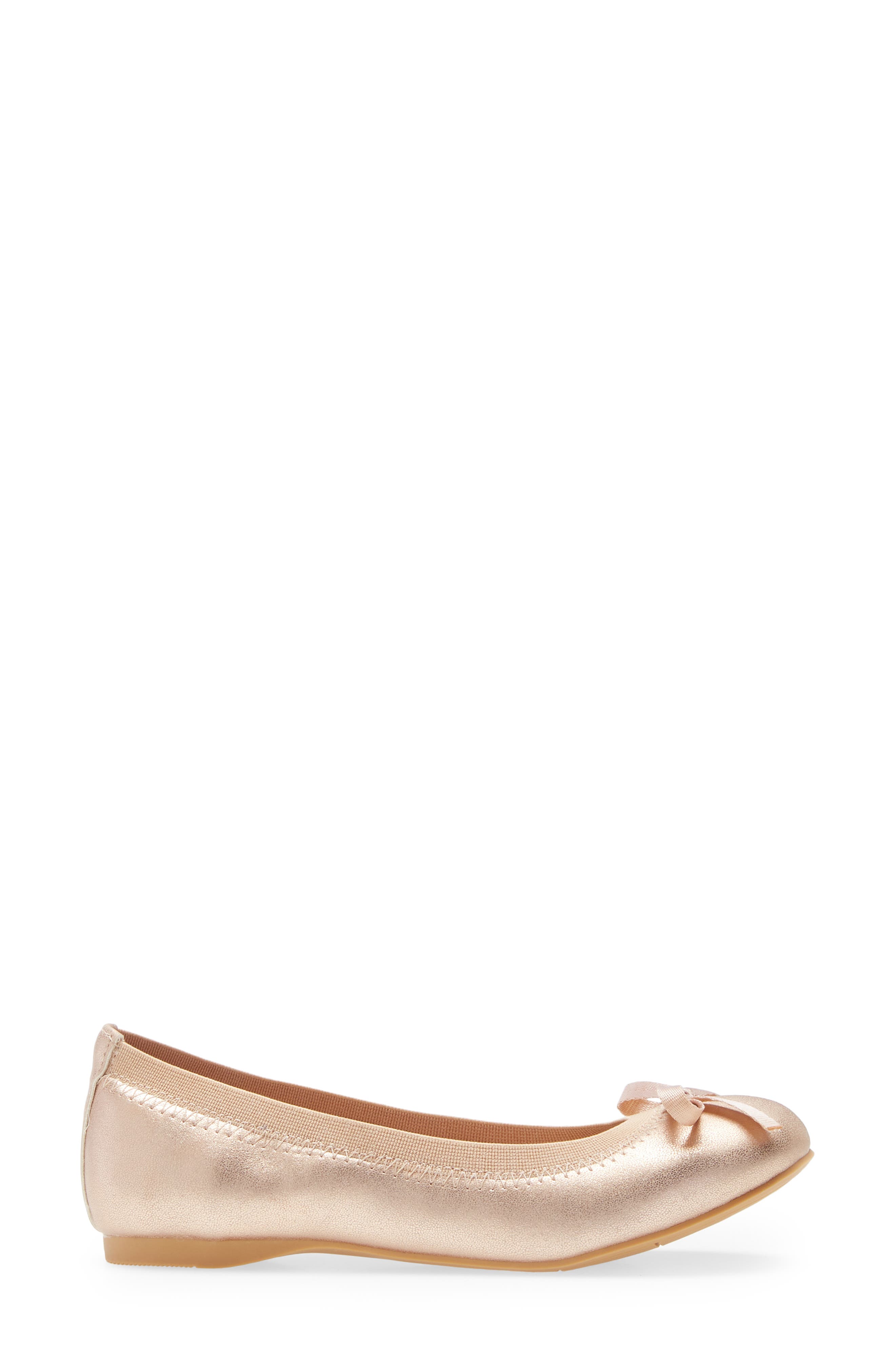 Elise Ballet Flat, Alternate, color, ROSE GOLD