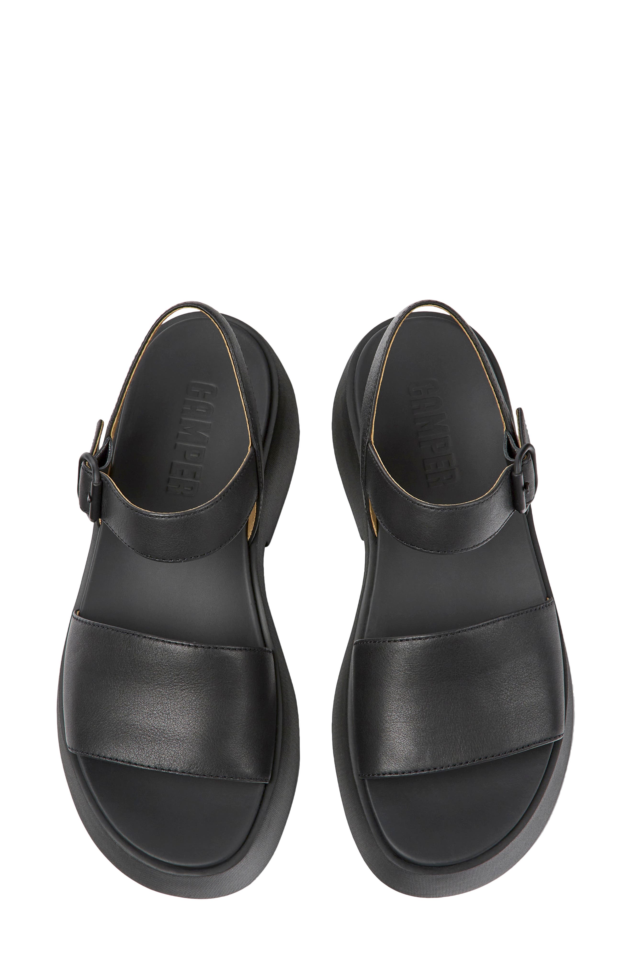 Camper Tasha Ankle Strap Wedge Sandal, Alternate, color, 