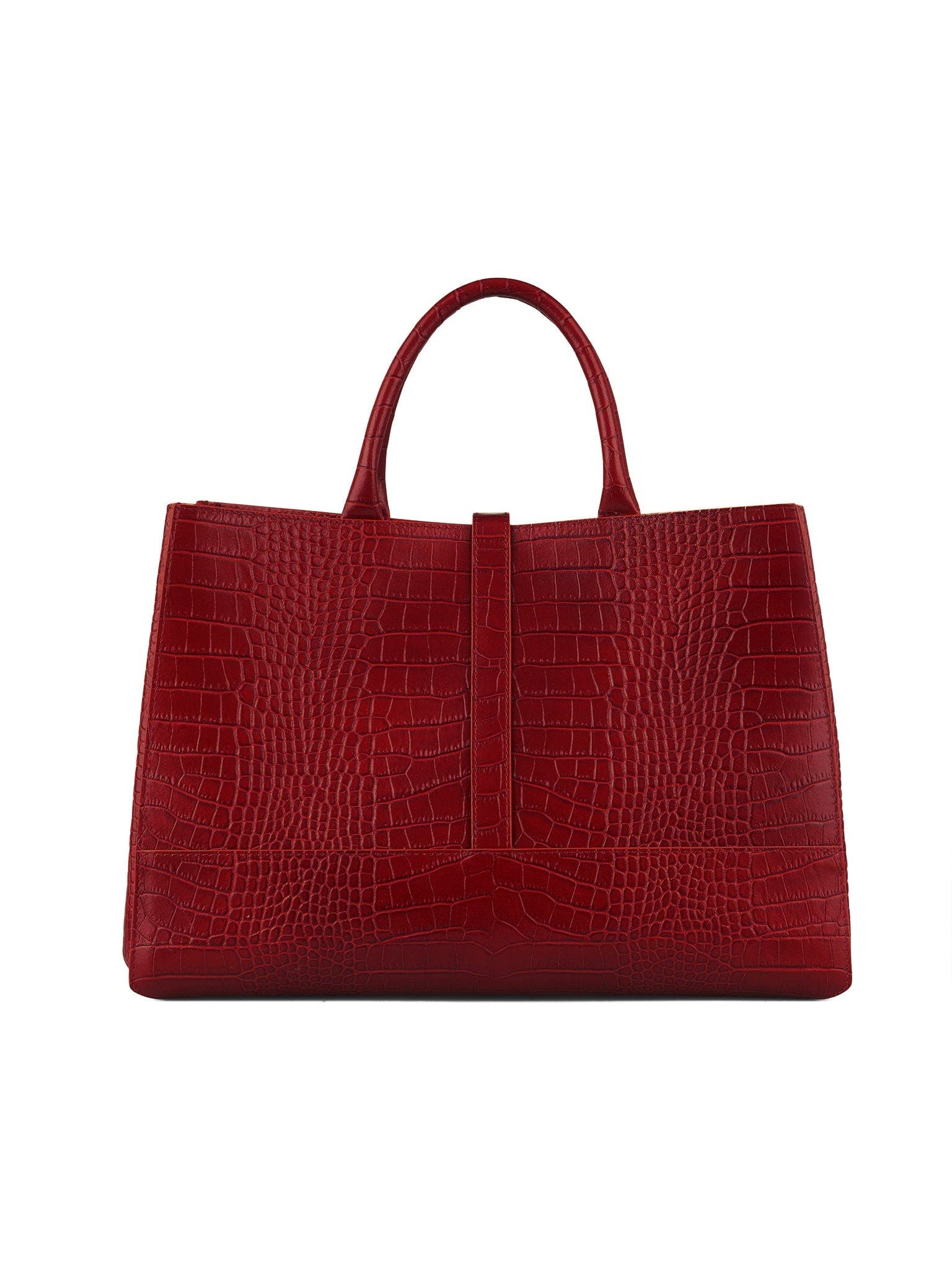 Lola Croco 15", Alternate, color, Dark red