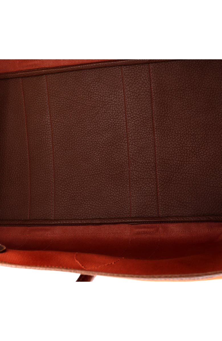 Pre-Owned Hermes Garden Party Tote Toile and Leather 49, Alternate, color, Marron D'inde