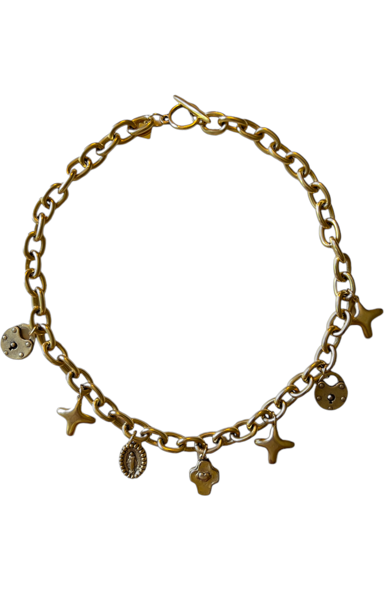 sccollection Lucky Necklace, Main, color, Gold