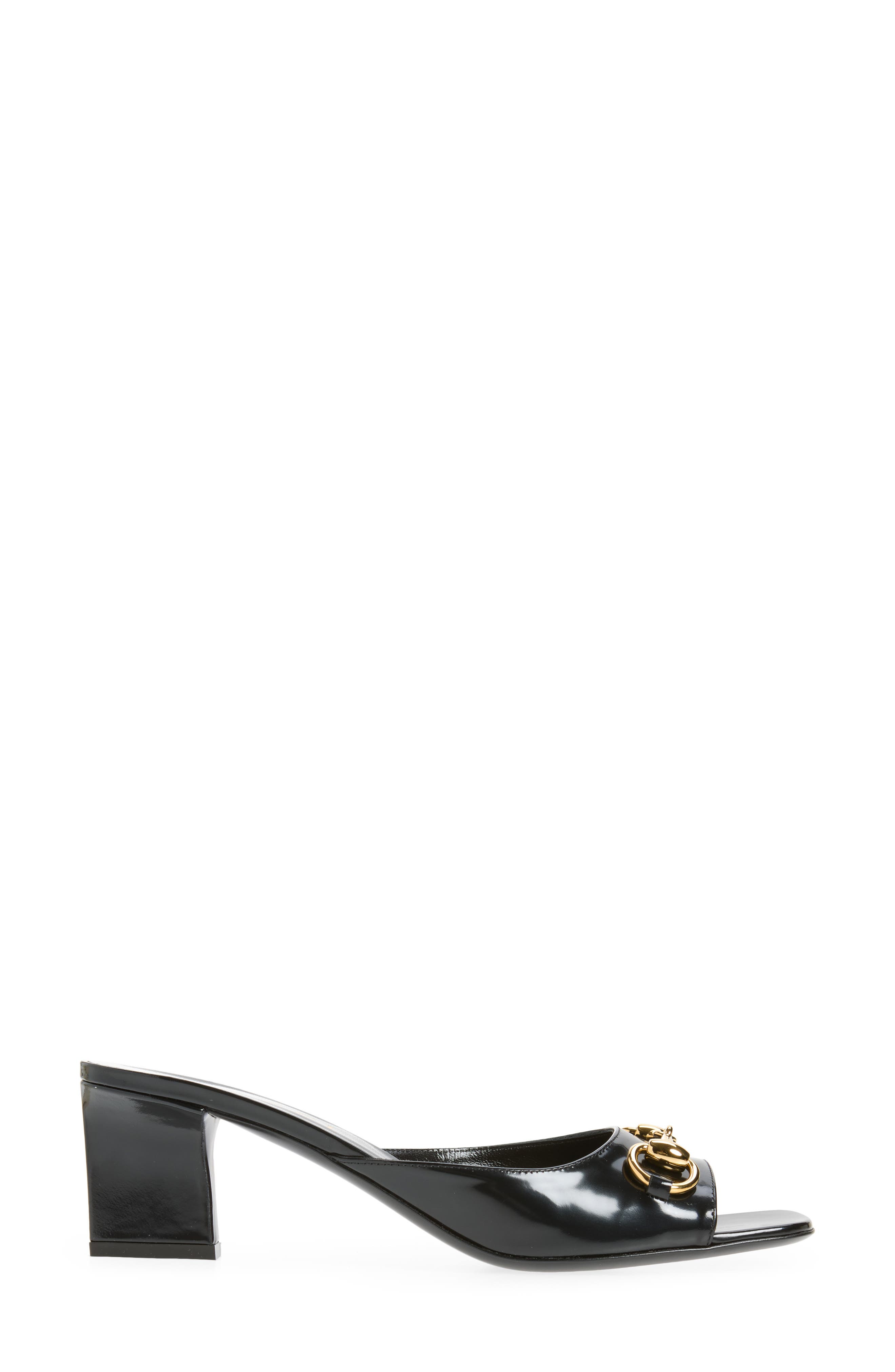 Gucci Signora Horsebit Slide Sandal, Alternate, color, 1000 Nero