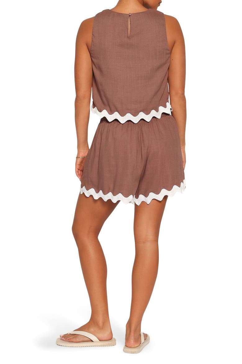 Gale 2-Piece Tank & Shorts Set, Alternate, color, BROWN CREAM