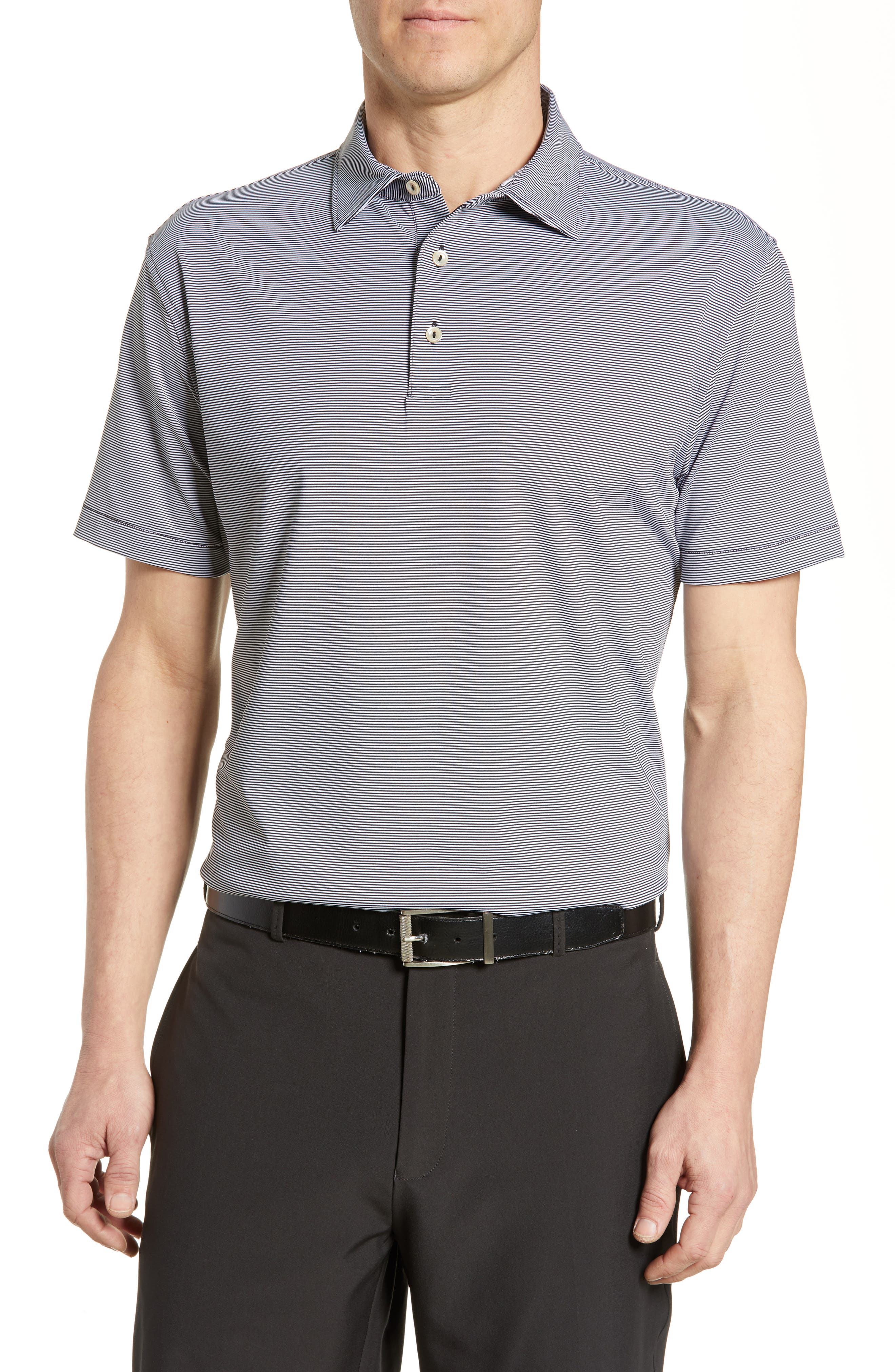 Jubilee Stripe Performance Golf Polo