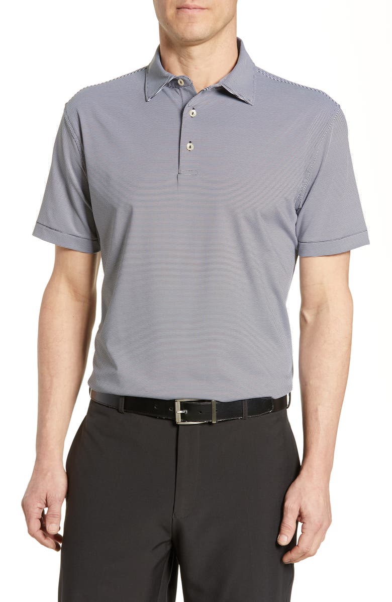 Peter Millar Jubilee Stripe Performance Golf Polo, Main, color, 