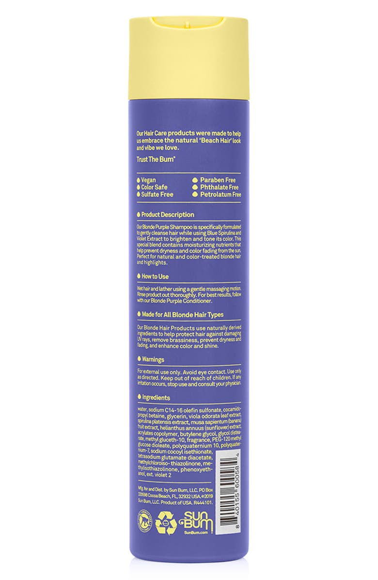 Sun Bum Blonde Purple Shampoo - 10 oz., Alternate, color, 