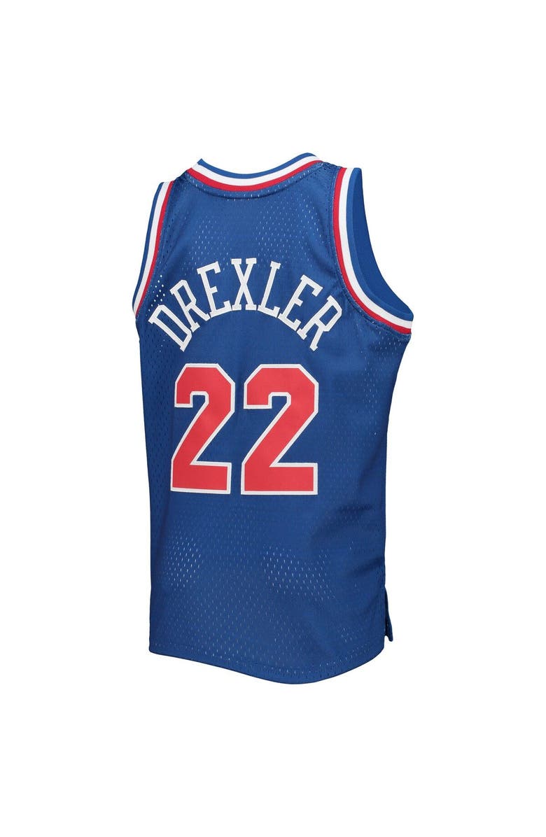 Mitchell & Ness Youth Mitchell & Ness Clyde Drexler Blue Western Conference 1992 NBA All-Star Game Hardwood Classics Swingman Jersey, Alternate, color,