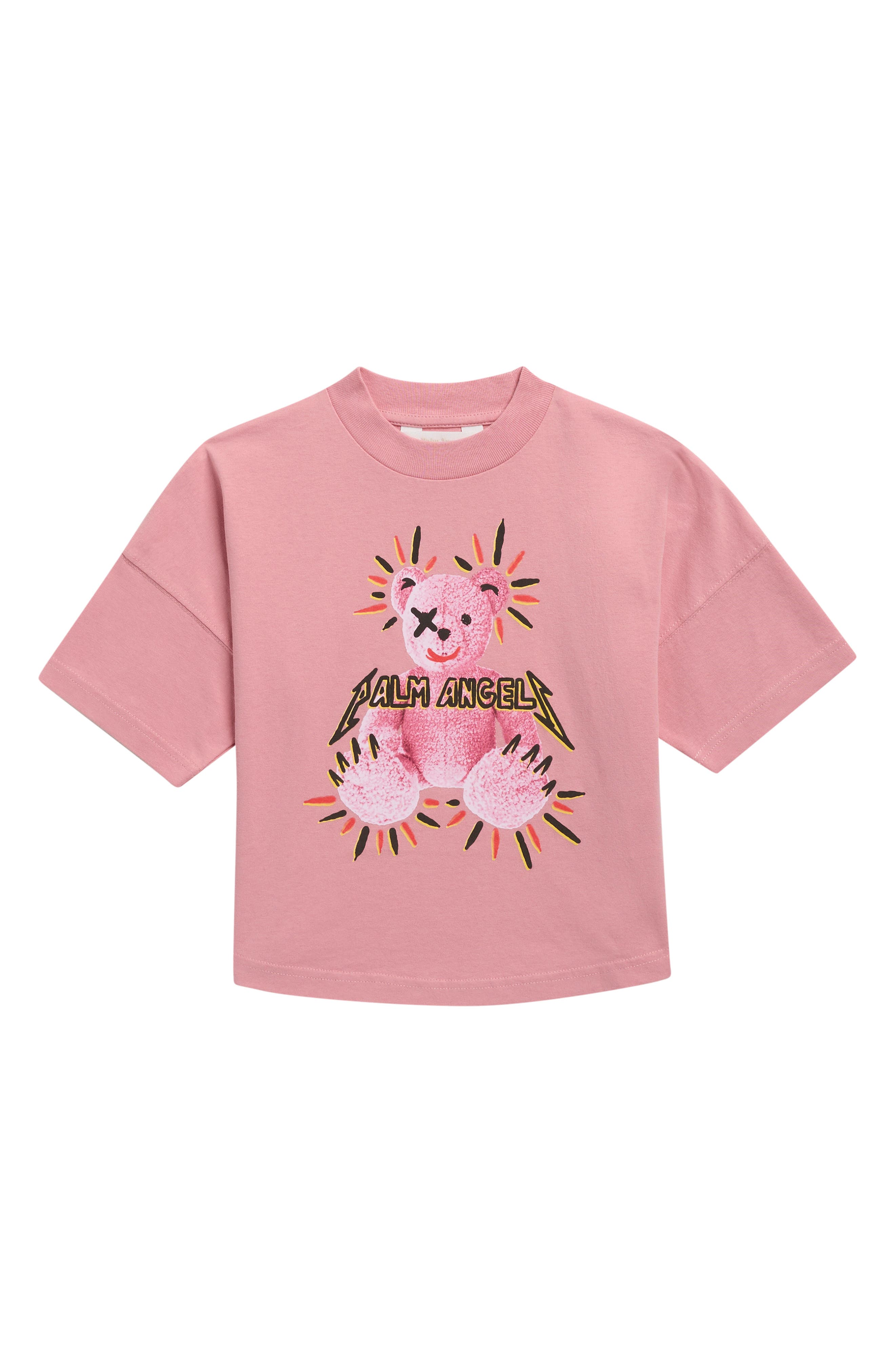 Kids' Punk Bear Graphic Oversized T-Shirt