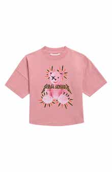 Kids' Punk Bear Graphic Oversized T-Shirt