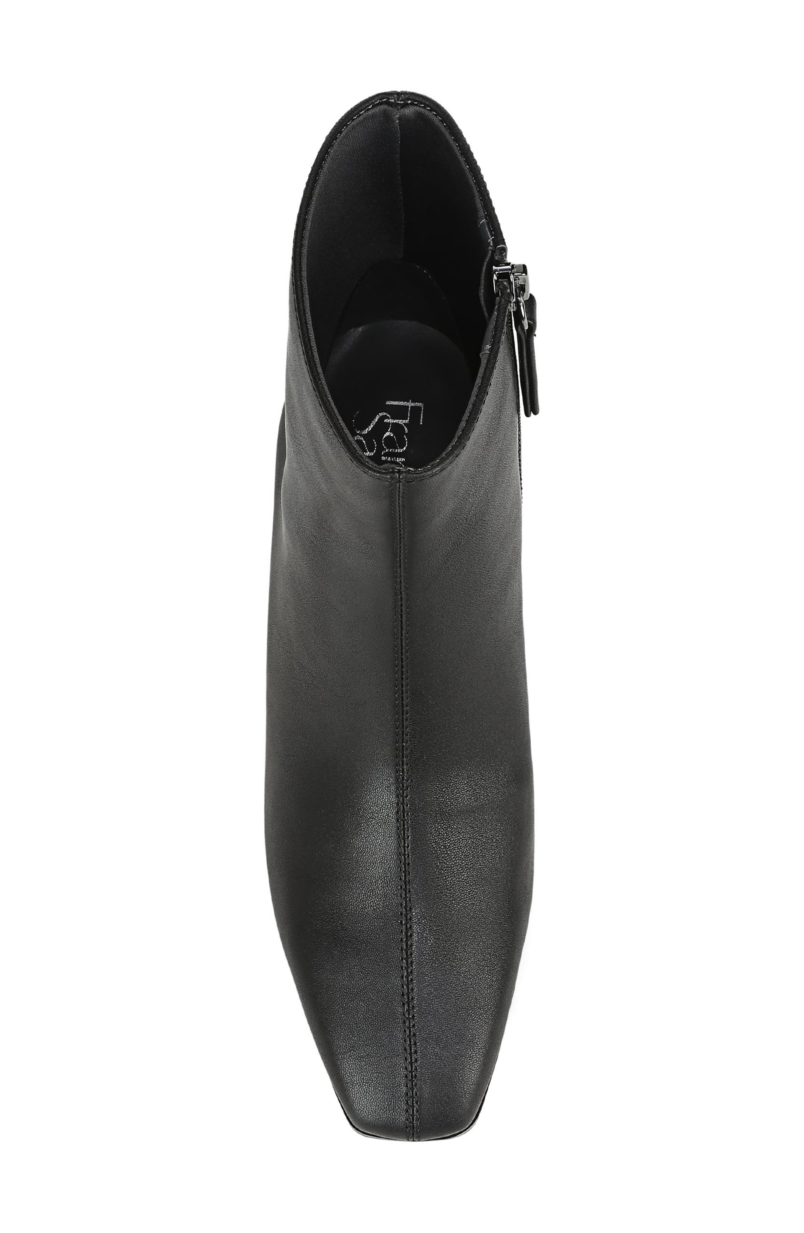 Finella Faux Leather Bootie, Alternate, color, BLACK