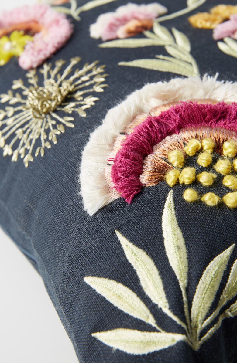 Anthropologie Home Olga Prinku Embroidered Odette Accent Pillow, Alternate, color,