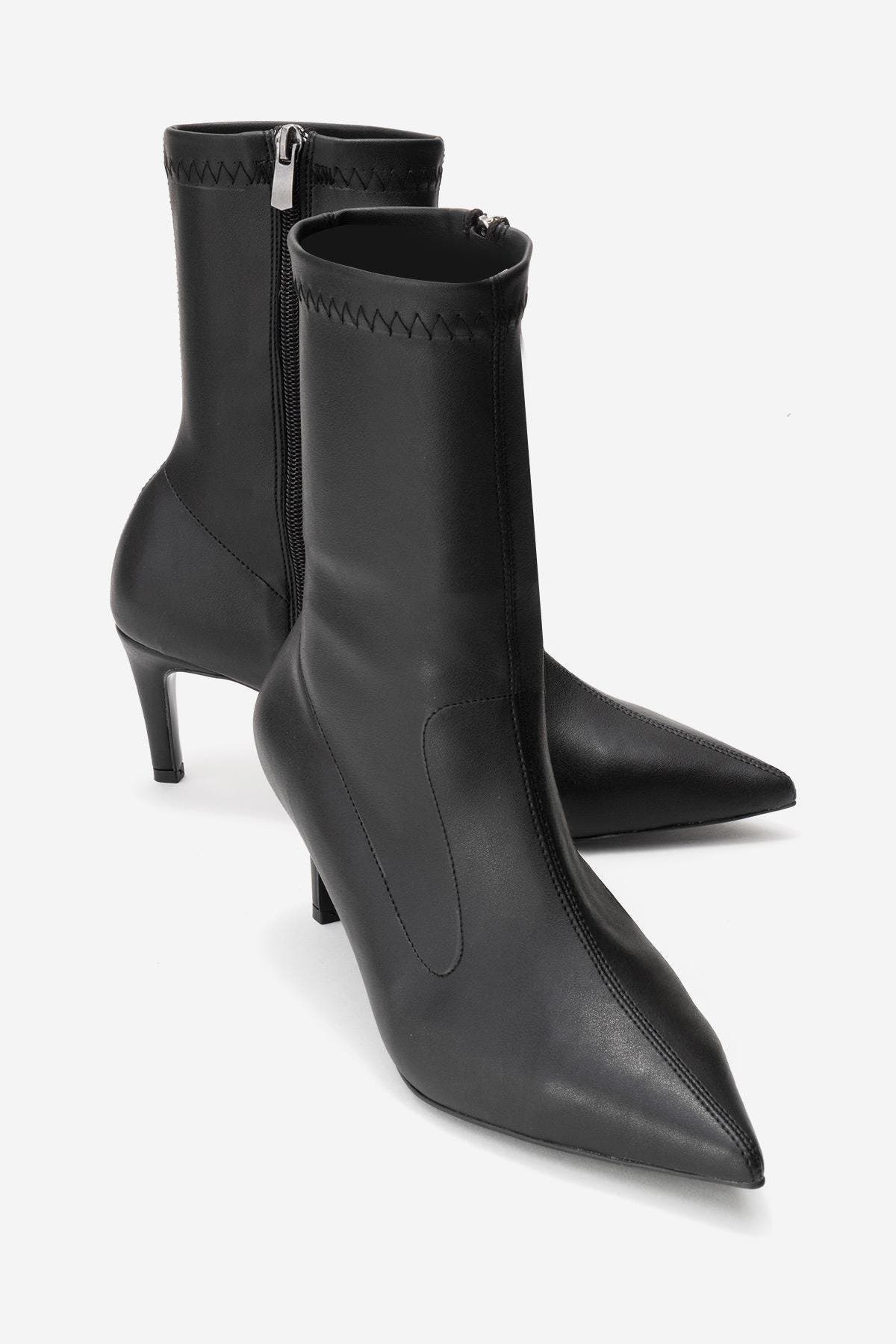Prologue Shoes Rossano Stiletto Heel Boot, Main, color, Black