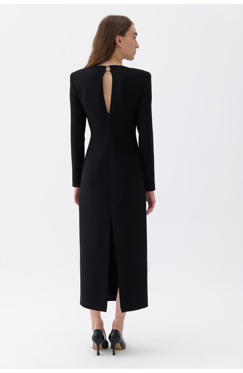 Nocturne Square Neck Midi Dress, Alternate, color,