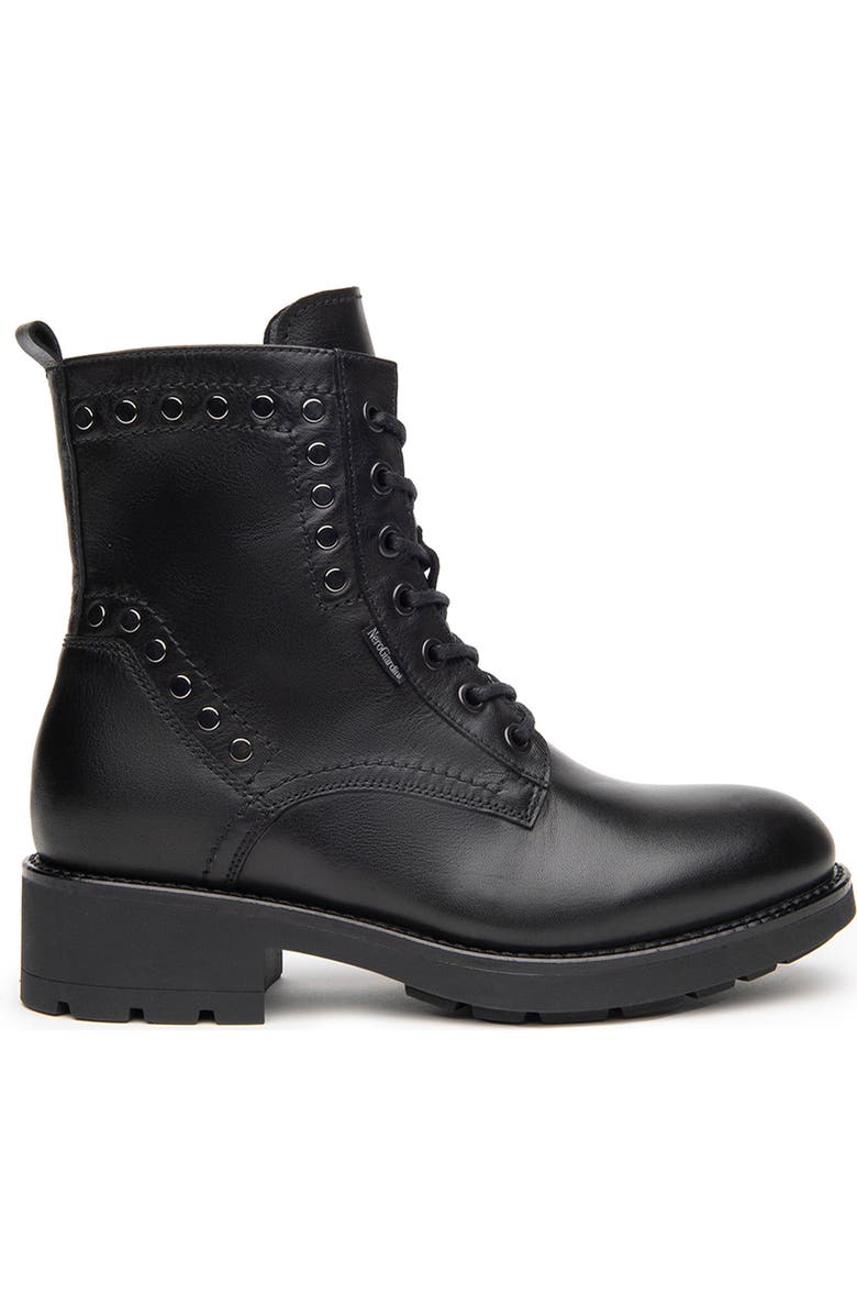 NeroGiardini Studded Combat Boot, Alternate, color,