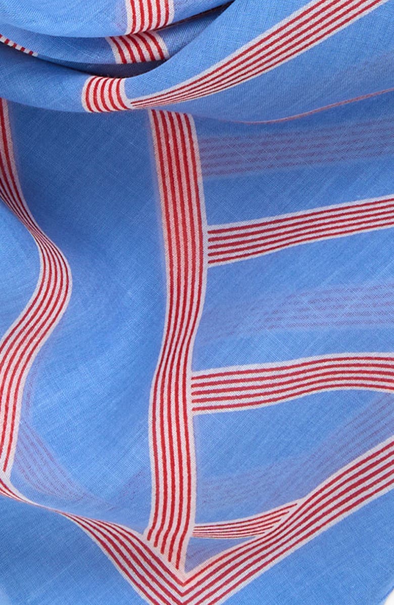 Madewell Medium Cotton Bandana, Alternate, color, Calm Blue