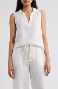 Bella Dahl Sleeveless Linen Top