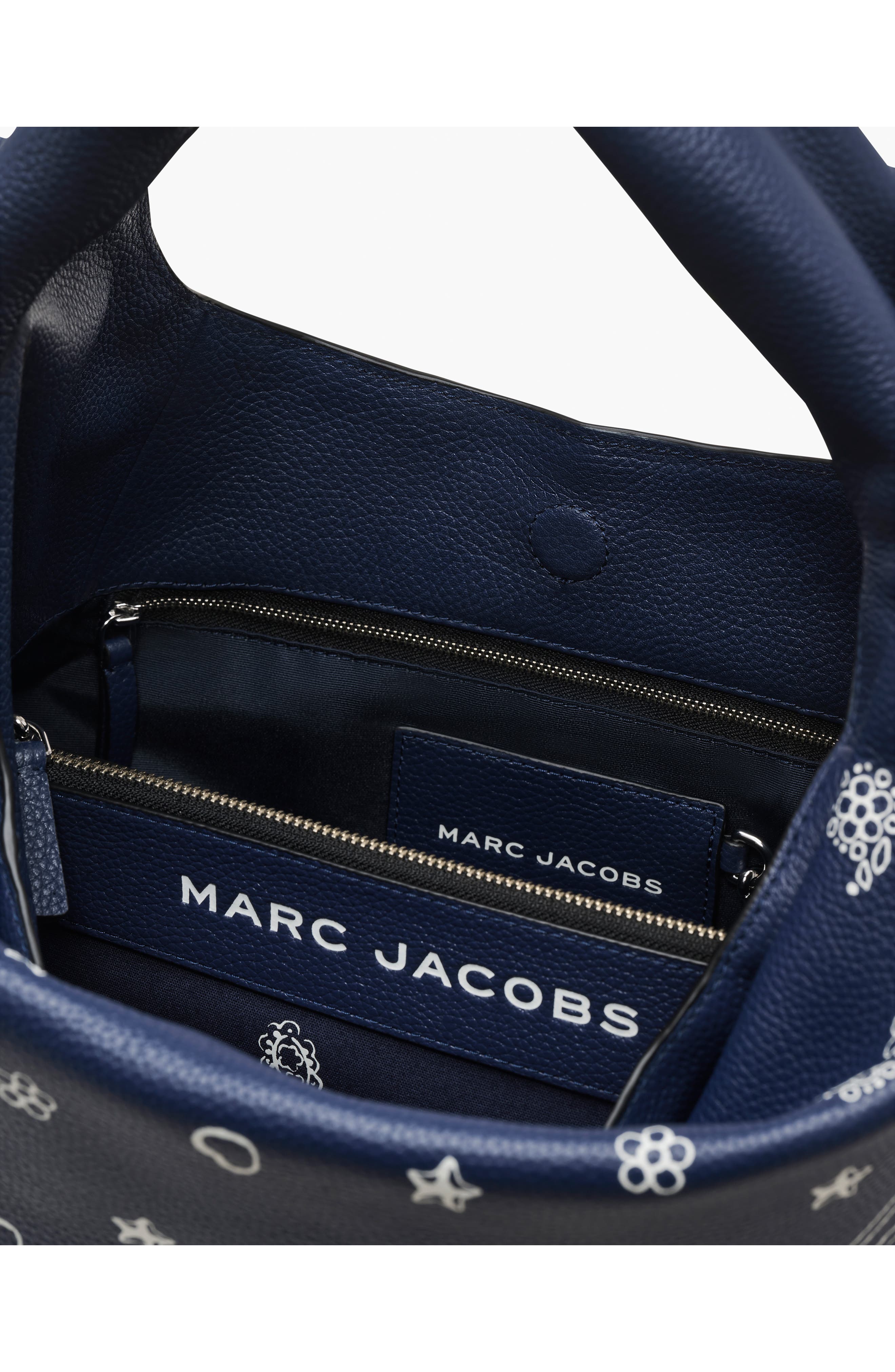 Marc Jacobs The Bandana Sack Shoulder Bag, Alternate, color, Navy Multi
