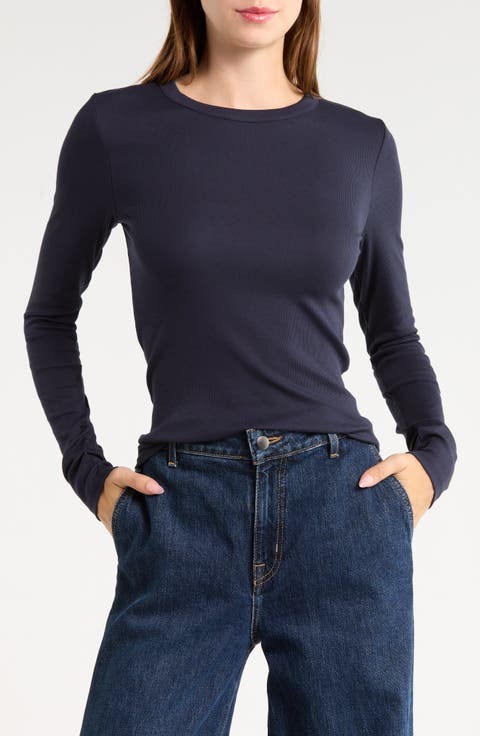 Everyday Stretch Pima Cotton Ribbed T-Shirt