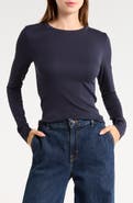 Nordstrom Everyday Stretch Pima Cotton Ribbed T-Shirt