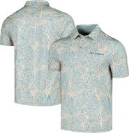 FLOMOTION Men's Flomotion Blue THE PLAYERS Coral Reef Polo