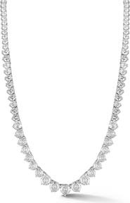 CHLOE AND MADISON Cubic Zirconia Tennis Necklace