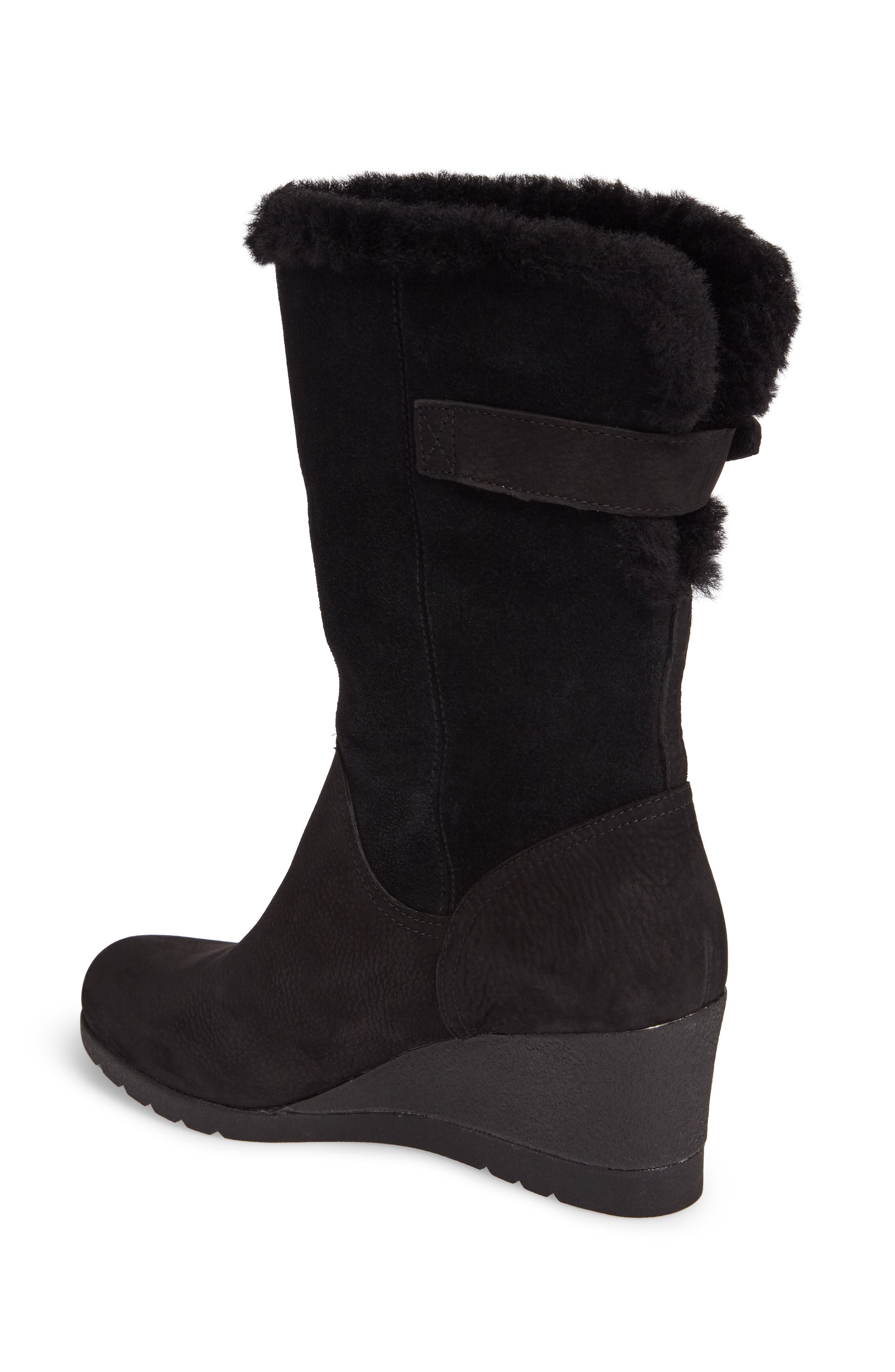 UGG<sup>®</sup> Edelina Waterproof Wedge Boot, Alternate, color, 