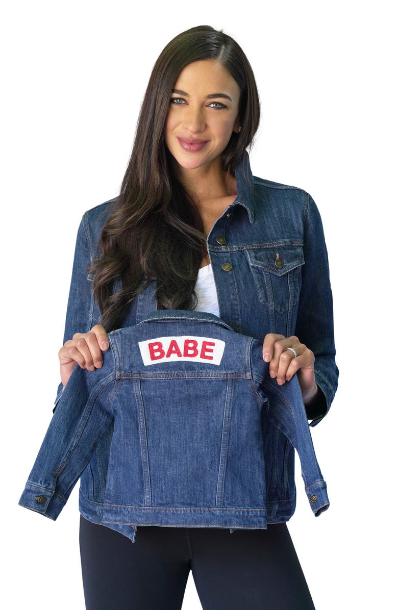 Ingrid & Isabel<sup>®</sup> Kids' Babe Denim Jacket, Alternate, color,