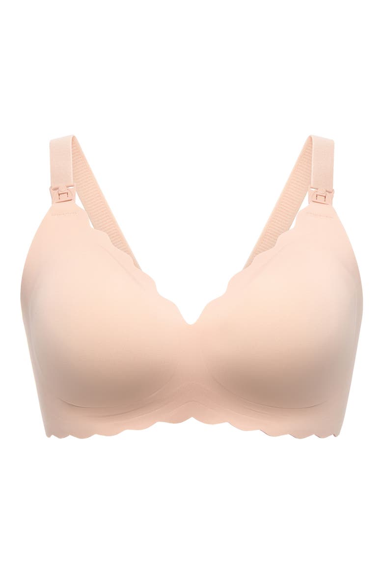 YN46 Floral Nursing Bra, Alternate, color, OYSTER PINK