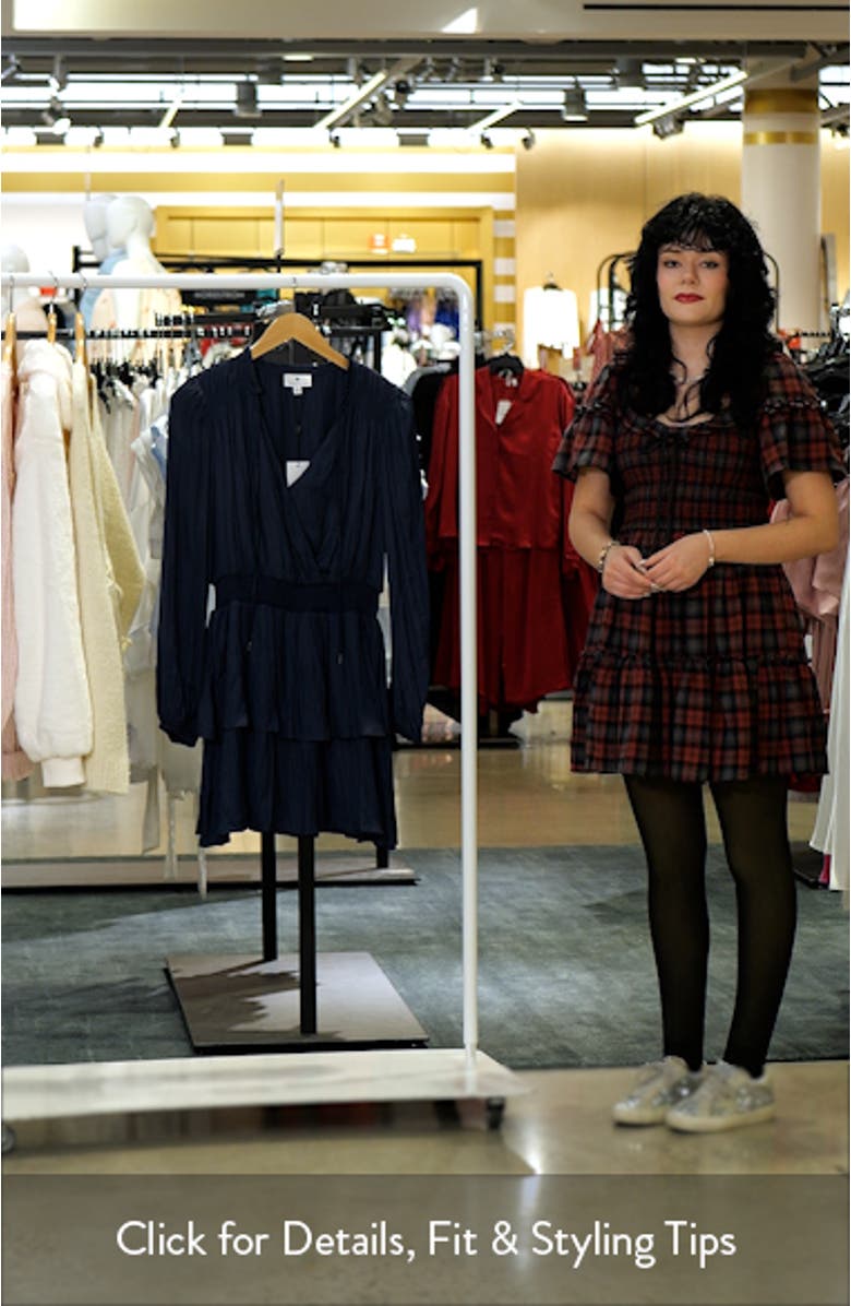 Long Sleeve Tiered Minidress, sales video thumbnail