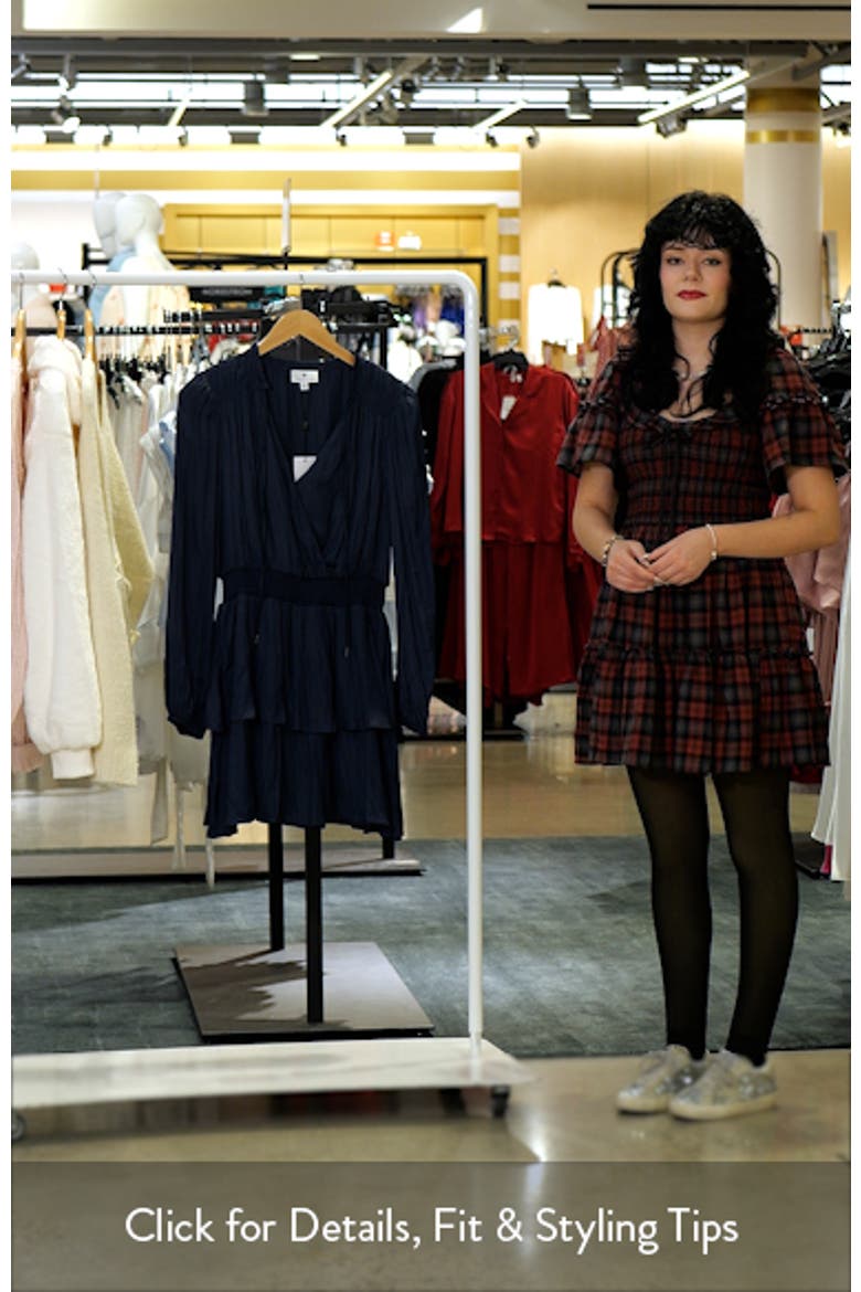 Long Sleeve Tiered Minidress video