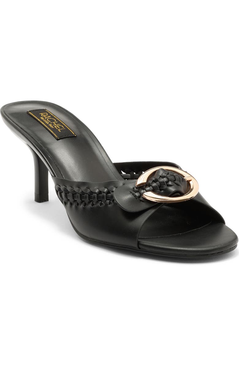RACHEL Rachel Roy Maggie Buckle Slide Sandal, Main, color, Black