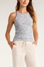 Zella Reset Ruched Rib Tank