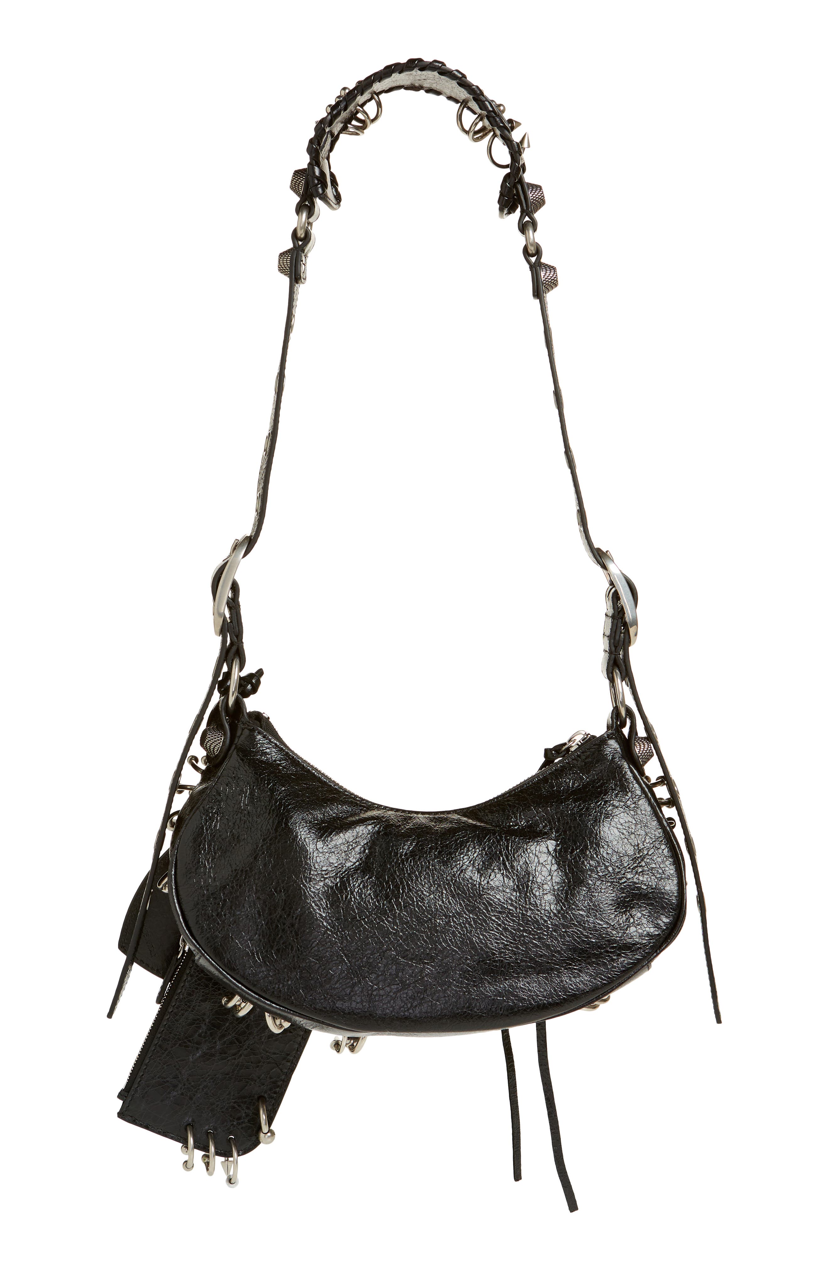 Balenciaga Extra Small Cagole Leather Shoulder Bag, Alternate, color, 