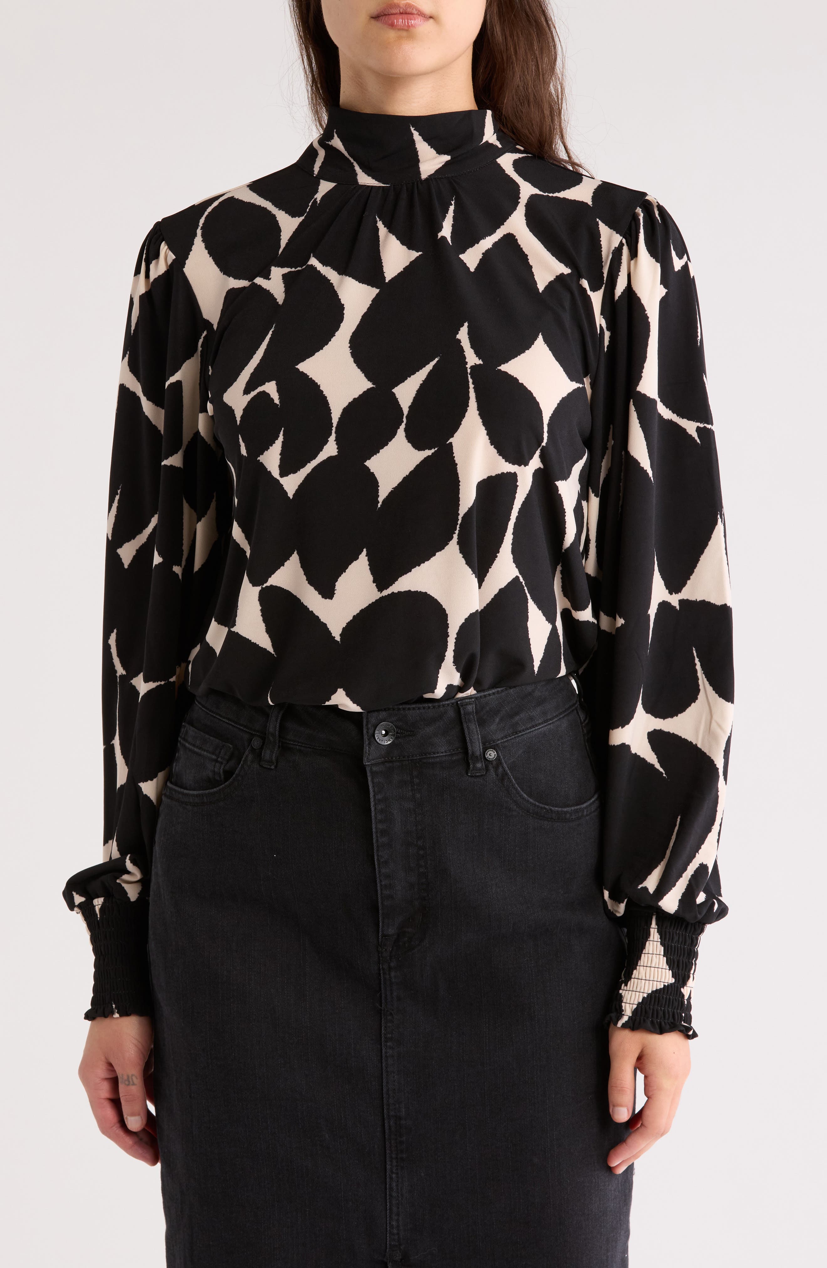 Sanctuary Abstract Print Top