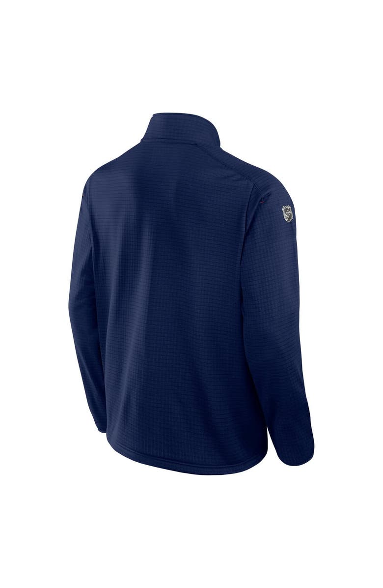 FANATICS Men's Fanatics  Navy New York Rangers Big & Tall Authentic Pro Quarter-Zip Top, Alternate, color, Navy