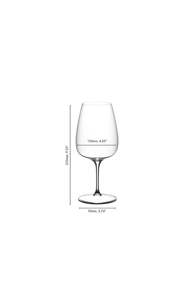 Riedel Grape@ Cebernet/Merlot/Cocktails Red Wine Glass, Set of 2, 29.25 ounce, Alternate, color, Clear