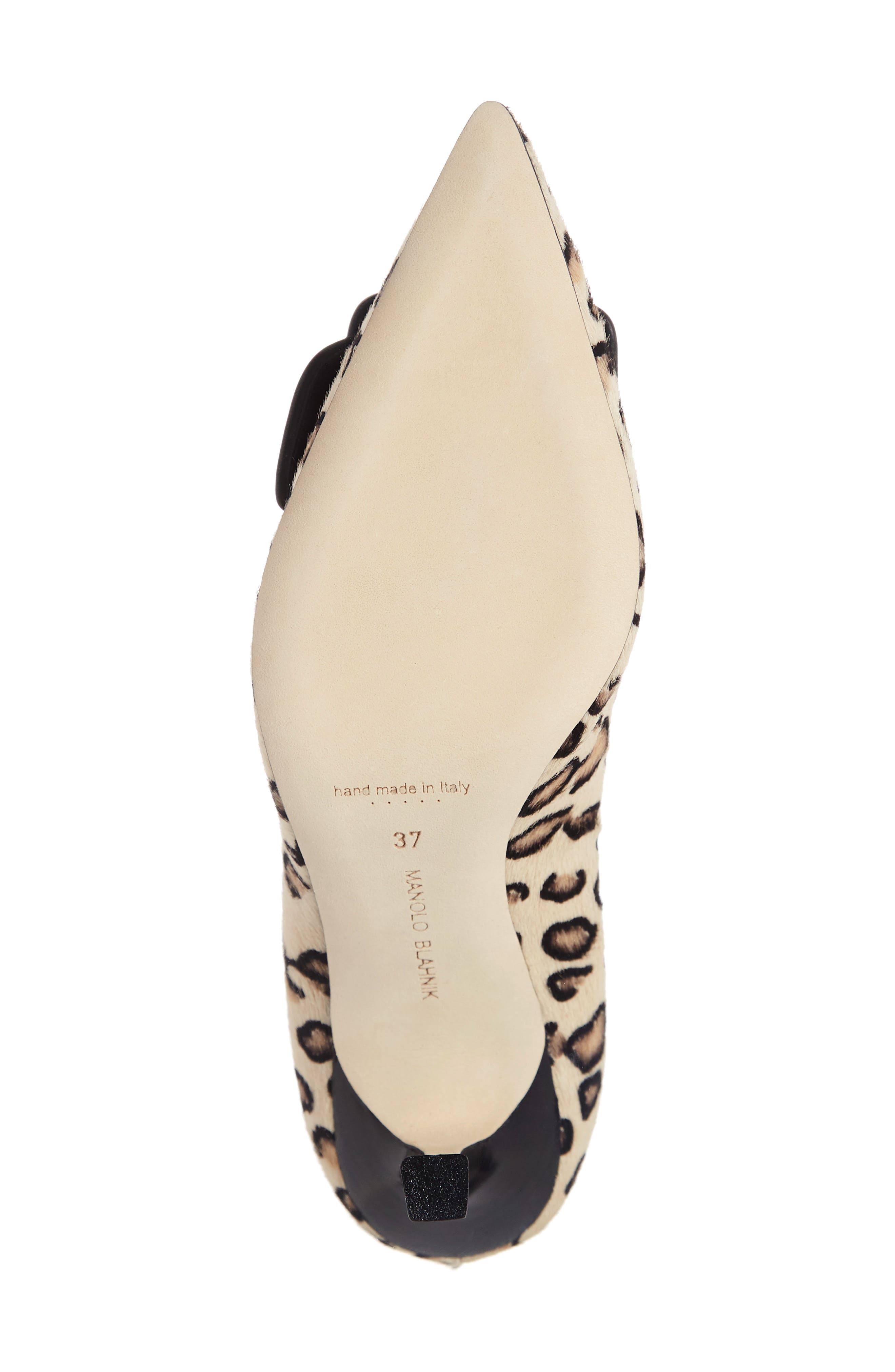 Manolo Blahnik Maysale Leopard Print Genuine Calf Hair Pump, Alternate, color, 