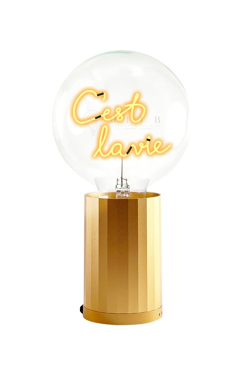 MITB Cest Lavie Portable Table Lamp, Main, color, Gold