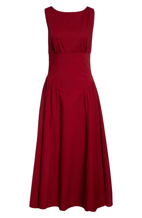 Gwen Drop Waist A-Line Midi Dress